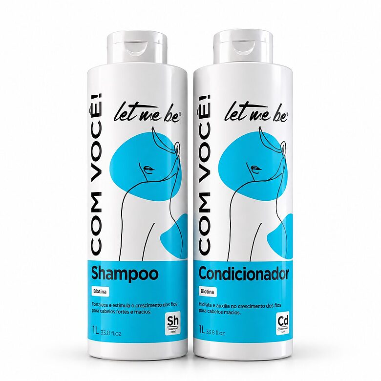 Com Você biotiiniga komplekt (1000 ml šampoon + 1000 ml palsam), LetMeBe