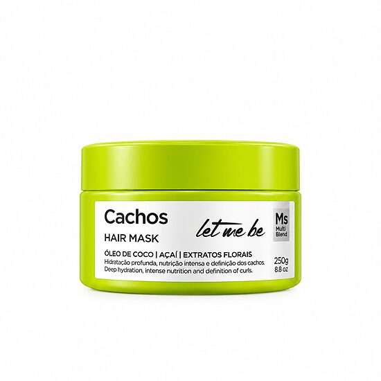 Let Me Be Cachos – mitrinoša matu maska cirtainiem, viļņainiem un porainiem matiem | 250 g